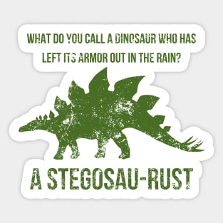 Cute Stegosaurus Dino joke pun design Sticker